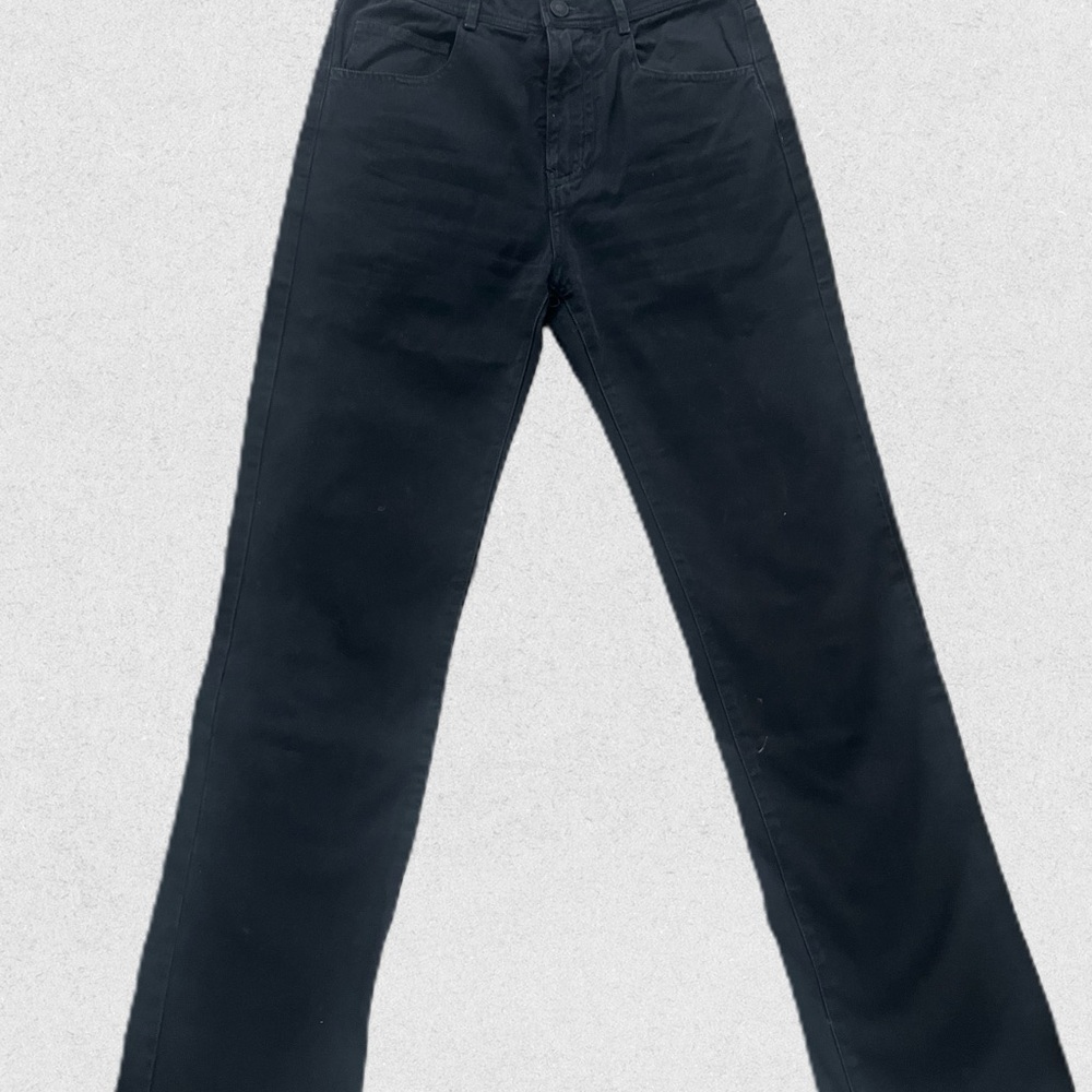 Nili Lotan Black Cotton Pants | Size 00 | Made in USA (NL Issue 2609988)